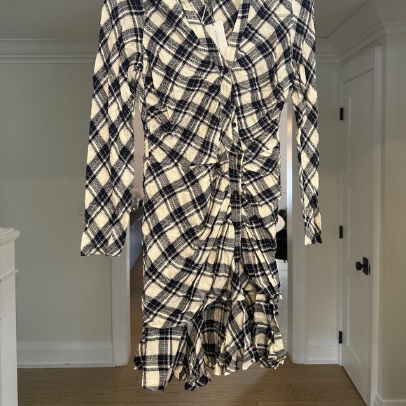 Veronica Beard Navy and Cream Rowe Dress - Size 12. NWT. - Picture 4 of 11